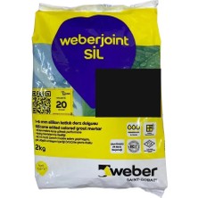 Belirtilmemiş Weber Sil 413 Siyah Derz Dou 2 kg