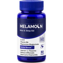 Melamoon 5-HTP, ve Kediotu ekstresi, Takviye Edici Gıda 60 Tablet