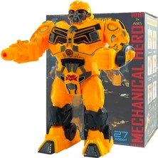 Deformation Robot Işıklı Sesli Roket Atabilen Hareketli Projeksiyon Özellikli Aksesuarlı 23X16 cm