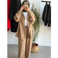 Butik Duyawear Camel Pantolonlu Takım