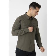 Crozwise Gömlek Haki 7154-04