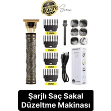Premini Taşınabilir Elektrikli Erkek Sakal ve Saç Kesme Makinesi