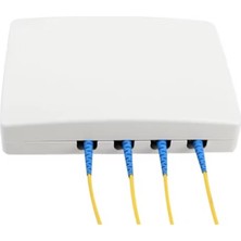 Teldata TLD-FTTH465 Ftth Sonlandırma Kutusu Sımplex-4 Port-Indoor-Whıte