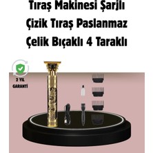 Premini Şarjlı Titanyum Bıçaklı Profesyonel Saç Kesme Makinesi