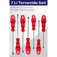 Belirtilmemiş 7'li Tornida Seti (4 Adet Düz Torni̇da 3 Adet Yildiz Torni̇da)