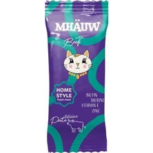 Belirtilmemiş Mhauw Pouch Pate Beef Yaş Sı 80 gr