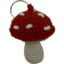 Maskot Mantar Amigurumi Organik Anahtarlık Oyuncak