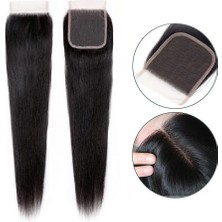 Belirtilmemiş Peruk Tepesi Doğal Renk (Closure) 18INCH
