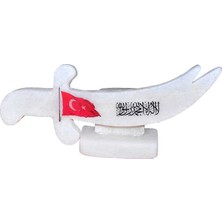 Belirtilmemiş Şekilli Tevhid Bayrak Logolu Doğal Kaya Tuzu Biblosu Beyaz 2-3 kg