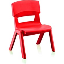 Kırmızı Elite Home Jumbo Çocuk Sandalyesi Modern Tasarım ve Rahat Oturum Sunar