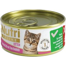 Belirtilmemiş Nutri Feline Tahılsız Tuk Etli Ton Balıklı Yru Konservesi 85GR