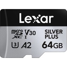 Lexar 64GB Mıcrosd UHS-I V30 A2 U3 Hız Parametreleri ile Yüksek Performanslı Kart LMSSIPL064G BNANG
