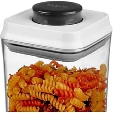 Zg Store Leggno Pratico Basmalı Kare Erzak Saklama Kabı (1,25 Lt.) ÖLÇÜLER:106X106X192MM
