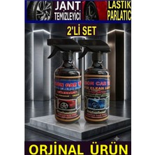 Ribbon Car Wax Lastik Parlatıcı 500 ml + Jant Temizleyici 500 ml 2 Li Set