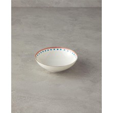 Zg Store Orange Carny Porselen Kase 15 cm Turuncu-Mavi