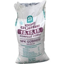 15.15.15 Npk Gübresi Ege Gübre - 10 kg Kompoze Gübresi Tüm Meyve ve Sebzeler İçin Uygun