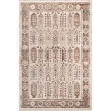Royal Halı Armonika YT09A Sıcak Renk Geçişli Etnik ve Vintage Desenli Kendinden Saçaklı Yumuşak Dokulu Makine Halısı Yeni Ürün
