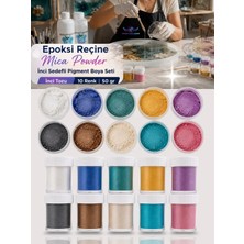 sirius hobi Sirius Mica Powder İnci Sedefli Boya 10 Renk Set 10x5 gr Mor Renkli Epoksi Reçine Pigment