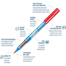 Zg Store Akrilik Paint Marker Su Bazli Fırça Uçlu 5'li