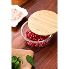 Zg Store Naturel 400 ml Dikdörtgen Borosilikat Saklama Kabı