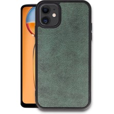 Mudanis Apple Iphone 11 Kılıf Aras Deri Kapak - Koyu Yeşil