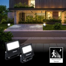 Zg Store LED Sensörlü Projektör, Sıcak Beyaz Işık 20W 1510LM 3000K