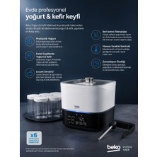 Beko Akıllı Dijital Yoğurt, Kefir ve Probiyotik Makinesi Istediğiniz Tat ve Kıvamlarda Yoğurt Elde Edebilirsiniz.