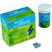 On Call Advanced Glikoz Ölçüm Stribi 50'li Ergonomik Tasarım ile Konforlu Kullanım