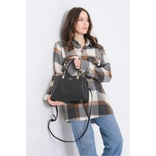 Just Polo Kadın Baskılı Ayarlanabilir Askılı Shopper El & Omuz Çantası Shoulder Bag