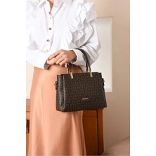 Just Polo Kadın Baskılı Ayarlanabilir Askılı Shopper El & Omuz Çantası Shoulder Bag
