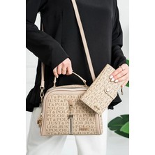 Just Polo Kadın Ayarlanabilir Askılı Günlük Lüks El & Omuz Çantası ve Cüzdanı Kombin Shopper