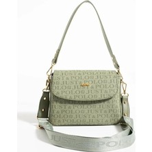 Just Polo Kadın Baskılı Ayarlanabilir Askılı Şık ve Lüks El & Omuz Çantası Shoulder Bag