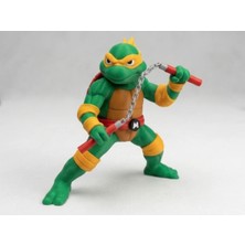 Teknokup Michelangelo Ninja Kaplumbağa Figür 20CM-3D Baskı-Kolleksiyonluk Biblo