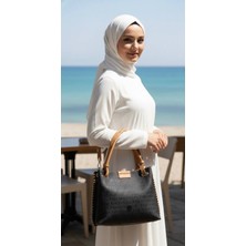 Just Polo Kadın Su Geçirmez Ayarlanabilir Askılı Büyük Boy Lüks Omuz Çantası Shoulder Bag Ebat: 27 x 30 cm