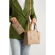 Just Polo Kadın Omuz Çantası ve Cüzdanı Kombin 440113MH