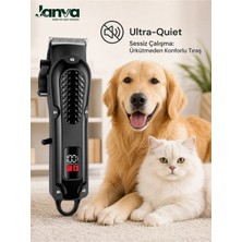 Premini USB Şarjlı Pet Traş Makinesi, 4 Farklı Tarak Seçeneği ile Kolay Kullanım