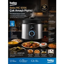Beko 5.5 Litre Basınçlı Expertchef Akıllı Çok Amaçlı Pişirici Tandır Yapma Özellikli Güvenlik Sensörlü Mc 5056 I