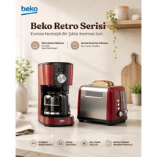 Beko Retro Serisi Nostaljik Set Filtre Kahve Makinesi ve Ekmek Kızartma Makinesi