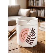 Eylül Design Boho Tasarımlı Baskılı Seramik Küllük Kokusuz Kül Tablası