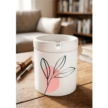 Eylül Design Boho Tasarımlı Baskılı Seramik Küllük Kokusuz Kül Tablası
