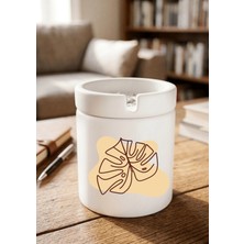 Eylül Design Boho Tasarımlı Baskılı Seramik Küllük Kokusuz Kül Tablası