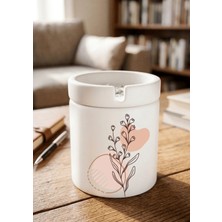 Eylül Design Boho Tasarımlı Baskılı Seramik Küllük Kokusuz Kül Tablası