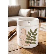 Eylül Design Boho Tasarımlı Baskılı Seramik Küllük Kokusuz Kül Tablası