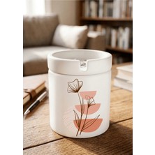Eylül Design Boho Tasarımlı Baskılı Seramik Küllük Kokusuz Kül Tablası
