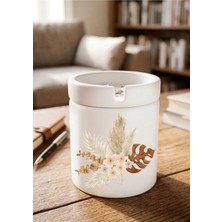 Eylül Design Boho Tasarımlı Baskılı Seramik Küllük Kokusuz Kül Tablası