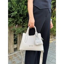 Just Polo Kadın Taş 3 Bölmeli Lüks Yumuşak Deri Shopper Şık Omuz Çantası Shoulder Bag