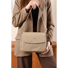 Just Polo Kadın Yeni Sezon Baskılı Büyük Boy El ve Omuz Çantası 342184PC