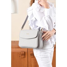 Just Polo Kadın Yeni Sezon Baskılı Büyük Boy El ve Omuz Çantası 342184PC