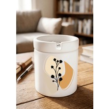 Eylül Design Boho Tasarımlı Baskılı Seramik Küllük Kokusuz Kül Tablası