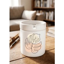 Eylül Design Boho Tasarımlı Baskılı Seramik Küllük Kokusuz Kül Tablası